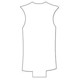 Met. Blanco camiseta Baloncesto 3 mm (S2)