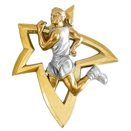 RESINA APLIQUE ATLETISMO FEMENINO