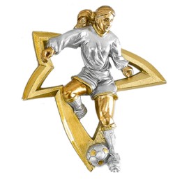 RESINA APLIQUE FUTBOL FEMENINO
