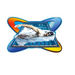 APLIQUE MADERA NATACION MASCULINO 8 CM