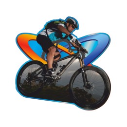 APLIQUE MADERA CICLISMO 8 CM