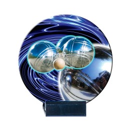 TROFEO DE CERAMICA   PETANCA  16 CM (GP1-5)