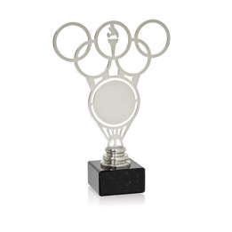 TROFEO METAL AROS OLIMPICOS ALEGORICO SERIE NTS METAL (GP1-5)