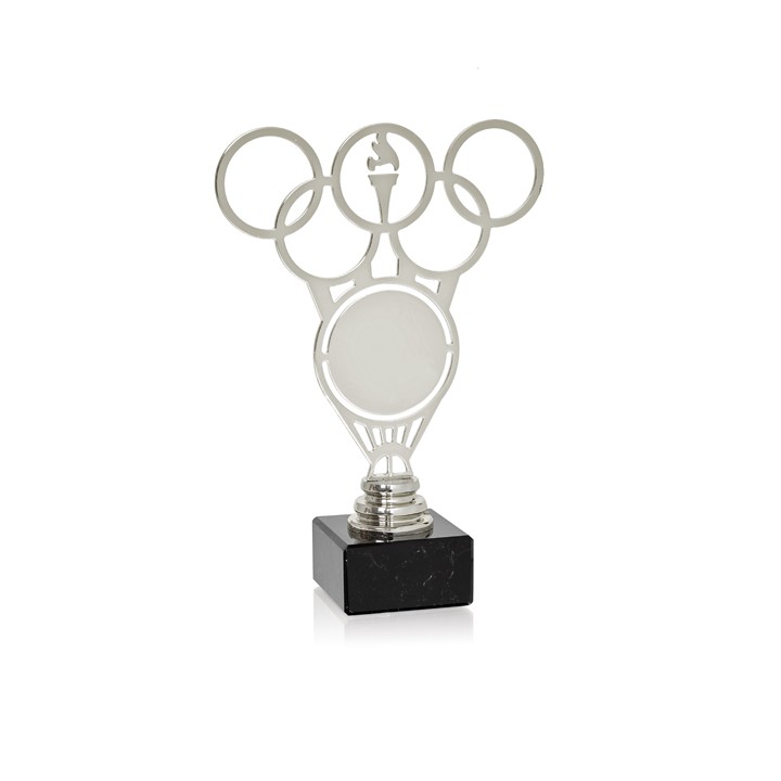 TROFEO METAL AROS OLIMPICOS ALEGORICO SERIE NTS METAL (GP1-5)