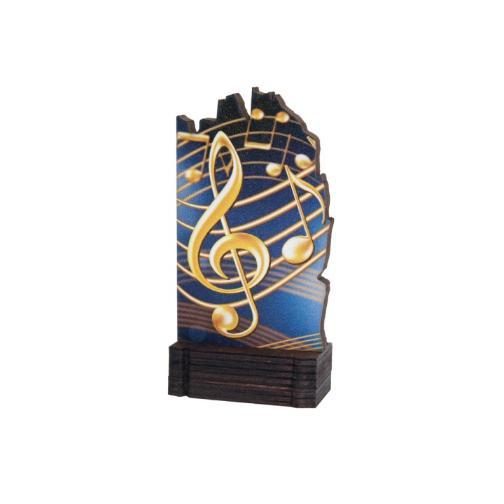 26/27 TROFEO MADERA MUSICA . 13 CM (GP1-5)