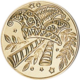 DISCO DORADO CARNAVAL Ø 5 CM