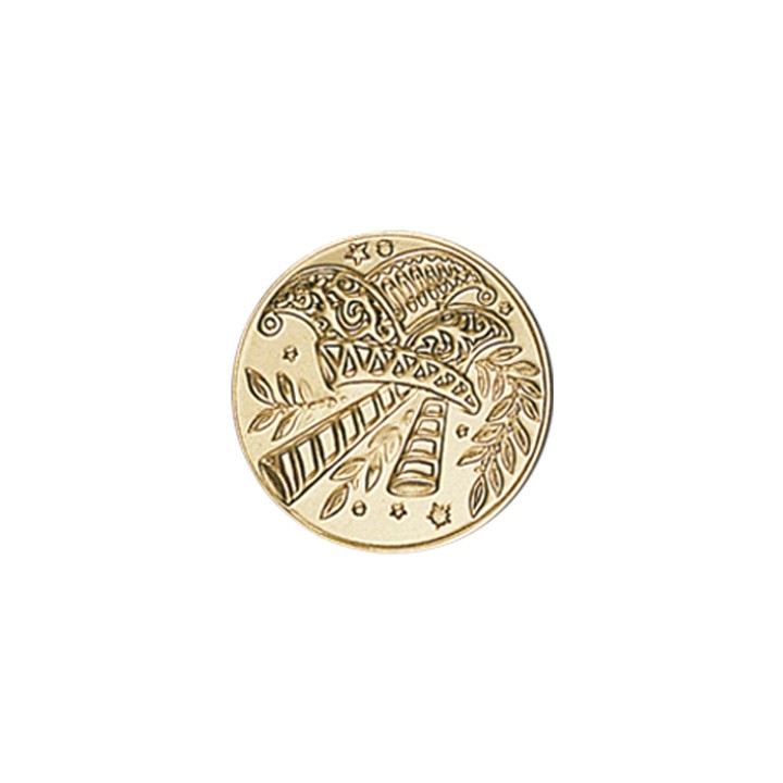 DISCO DORADO CARNAVAL Ø 5 CM