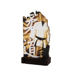 26/27 TROFEO MADERA ARTES MARCIALES . 19 CM (GP1-5)