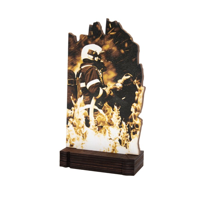 26/27 TROFEO MADERA BOMBEROS . 19 CM (GP1-5)