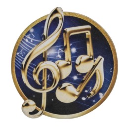 26/27 APLIQUE MADERA MUSICA