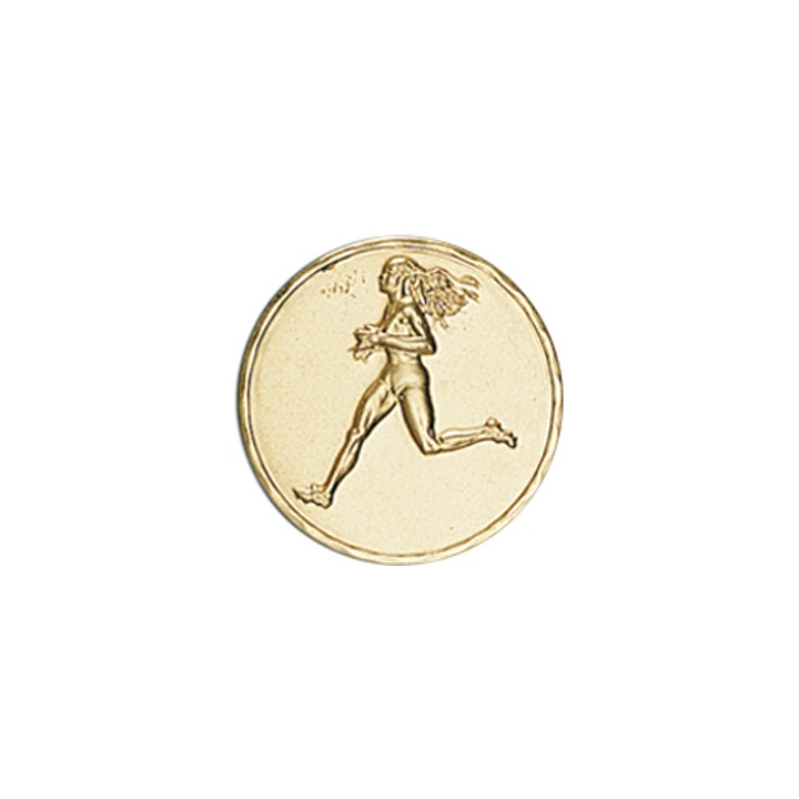 DISCO DORADO ATLETISMO FEMENINO Ø 5 CM