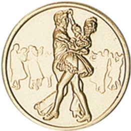 DISCO DORADO BAILE Ø 5 CM
