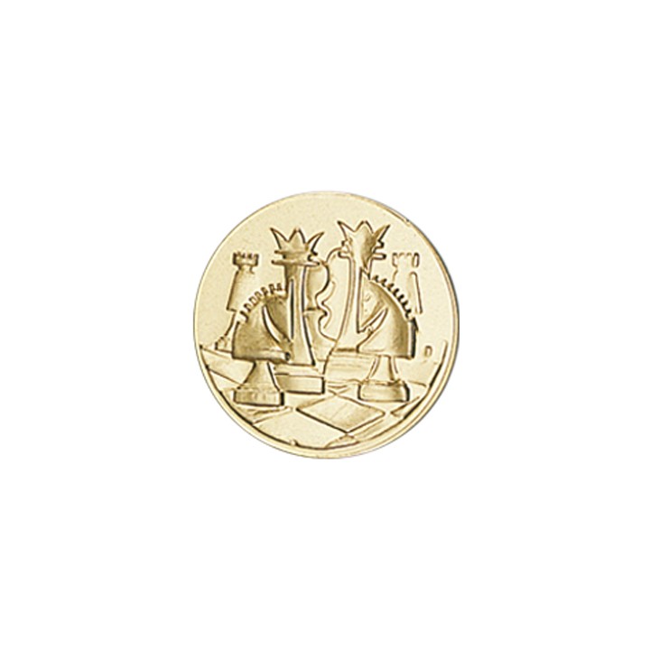 DISCO DORADO AJEDREZ Ø 5 CM