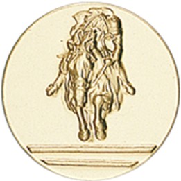 DISCO DORADO CABALLO Ø 5 CM