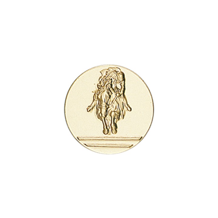 DISCO DORADO CABALLO Ø 5 CM