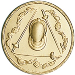 DISCO DORADO ESGRIMA Ø 5 CM