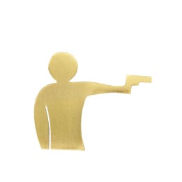ALEGORIA SOLDART TIRO CON PISTOLA 8 x 7 cm