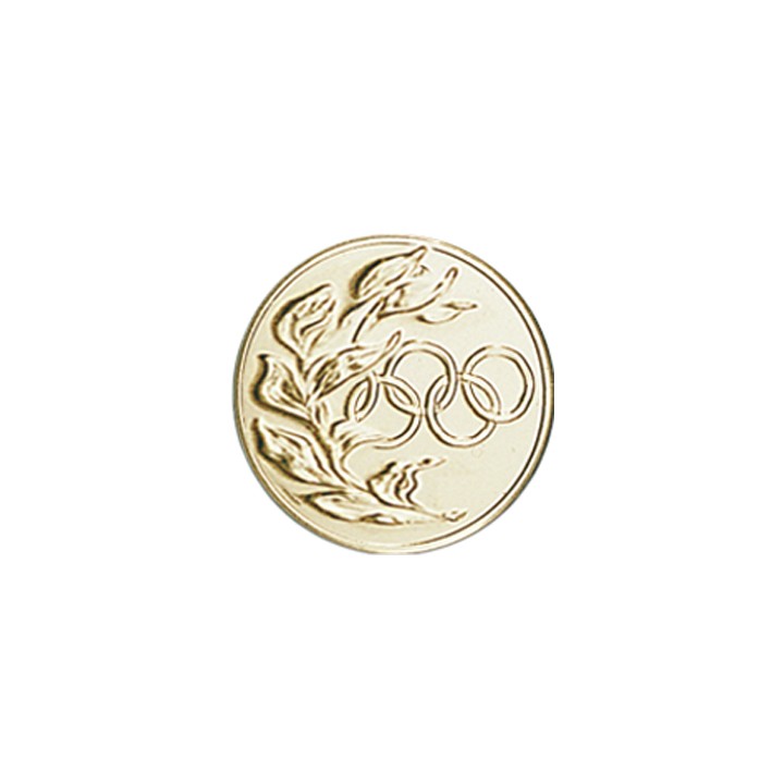 DISCO DORADO AROS OLIMPICOS Ø 2,5 CM