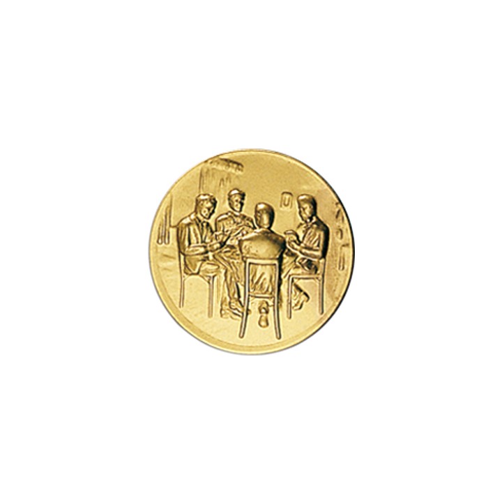 DISCO DORADO CARTAS Ø 2,5 CM