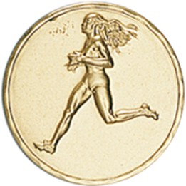 DISCO DORADO ATLETISMO FEMENINO Ø 2,5 CM