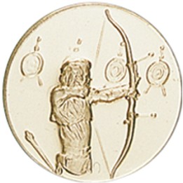 DISCO DORADO TIRO ARCO Ø 2,5 CM