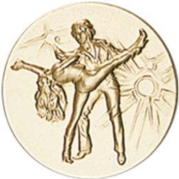 DISCO DORADO BAILE Ø 2,5 CM