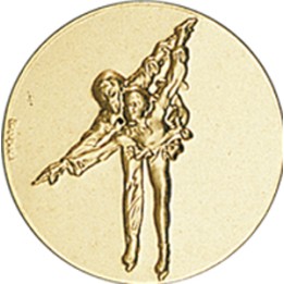DISCO DORADO PATINAJE PAREJAS Ø 5 CM