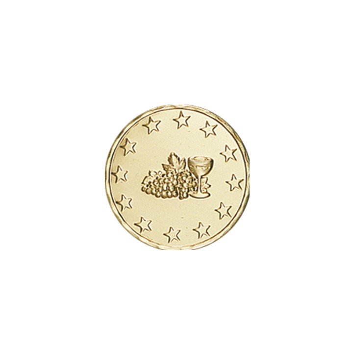 DISCO DORADO 1ª COMUNION Ø 5 CM