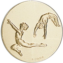 DISCO DORADO GIMNASIA Ø 5 CM