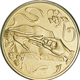 DISCO DORADO BODA Ø 5 CM