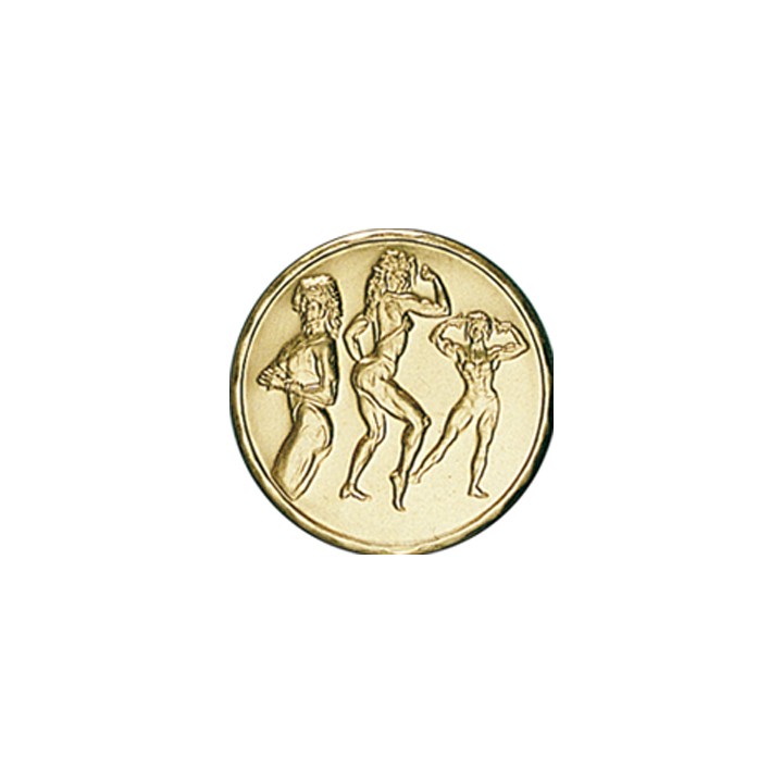 DISCO DORADO CULTURISMO FEMENINO Ø 5 CM