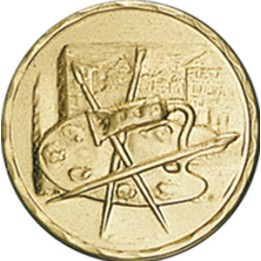 DISCO DORADO PINTURA Ø 2,5 CM