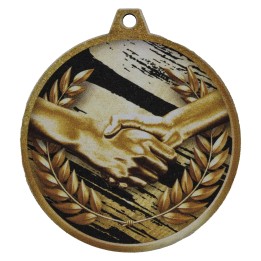 MEDALLA MADERA GRAB. LASER/UVI Ø 7 CM (S8 1-100)