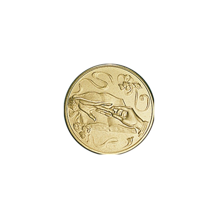 DISCO DORADO BODA Ø 2,5 CM