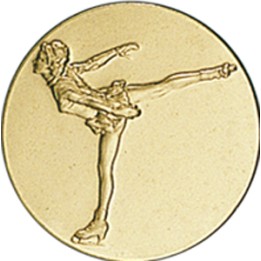 DISCO DORADO PATINAJE FEMENINO Ø 2,5 CM
