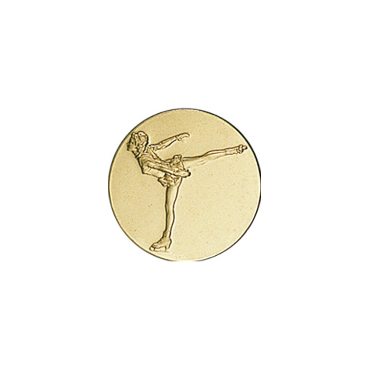 DISCO DORADO PATINAJE FEMENINO Ø 2,5 CM