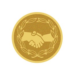 DISCO DORADO AUTOADHESIVA MANOS Ø 5 CM