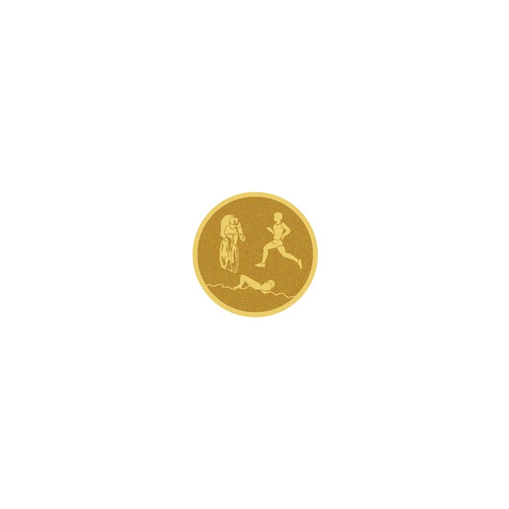 DISCO DORADO AUTOADHESIVA TRIAHLON Ø 5 CM