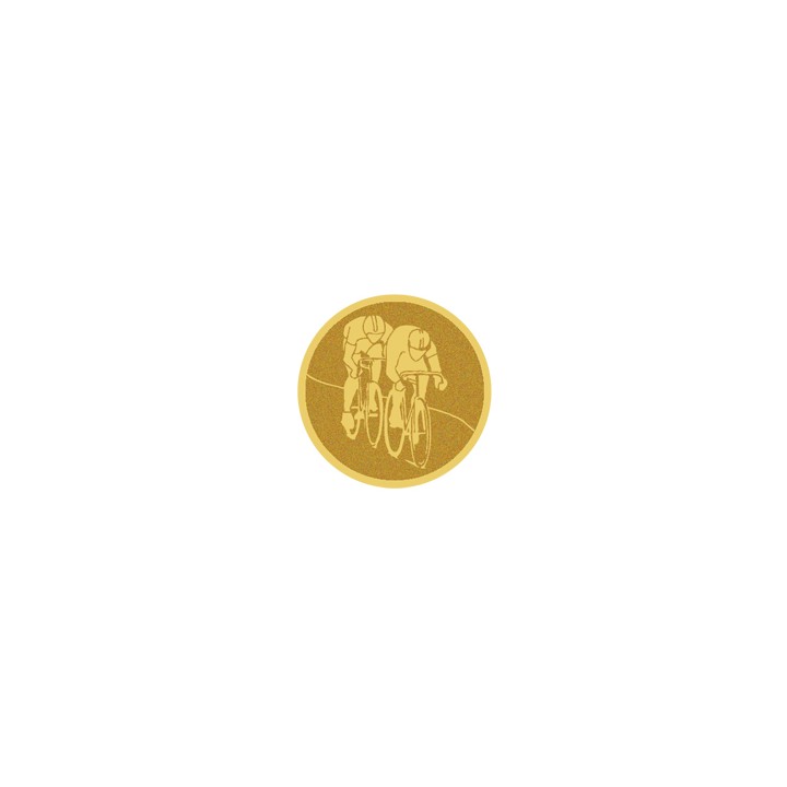 DISCO DORADO AUTOADHESIVA CICLISMO Ø 5 CM