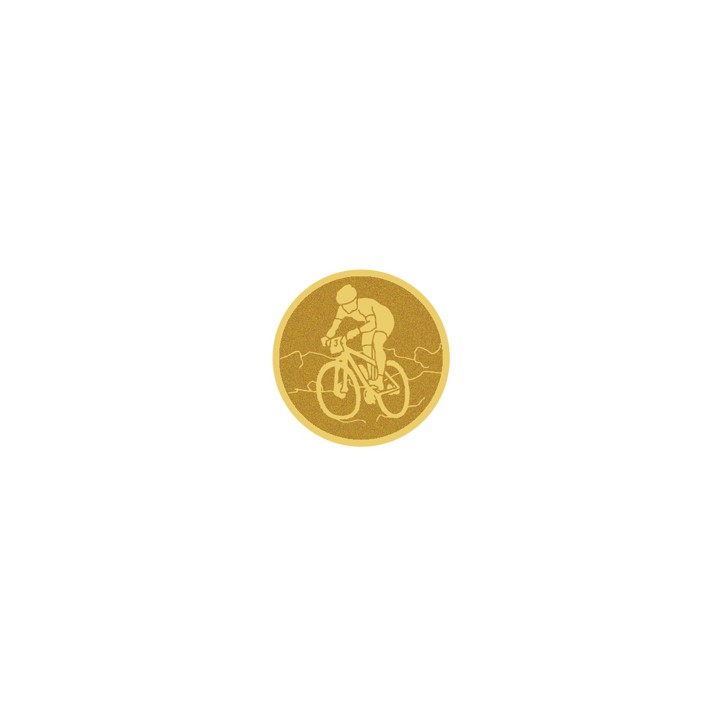 DISCO DORADO AUTOADHESIVA CICLISMO Ø 5 CM