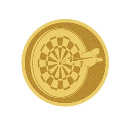 DISCO DORADO AUTOADHESIVA DARDOS Ø 5 CM