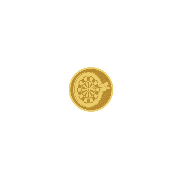 DISCO DORADO AUTOADHESIVA DARDOS Ø 5 CM
