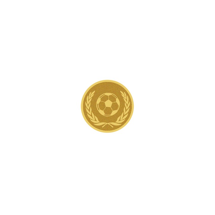 DISCO DORADO AUTOADHESIVA FUTBOL Ø 5 CM
