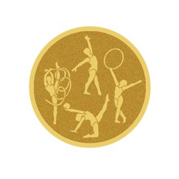 DISCO DORADO AUTOADHESIVA GIMNASIA RITMICA Ø 5 CM