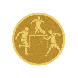 DISCO DORADO AUTOADHESIVA TRIAHLON Ø 5 CM