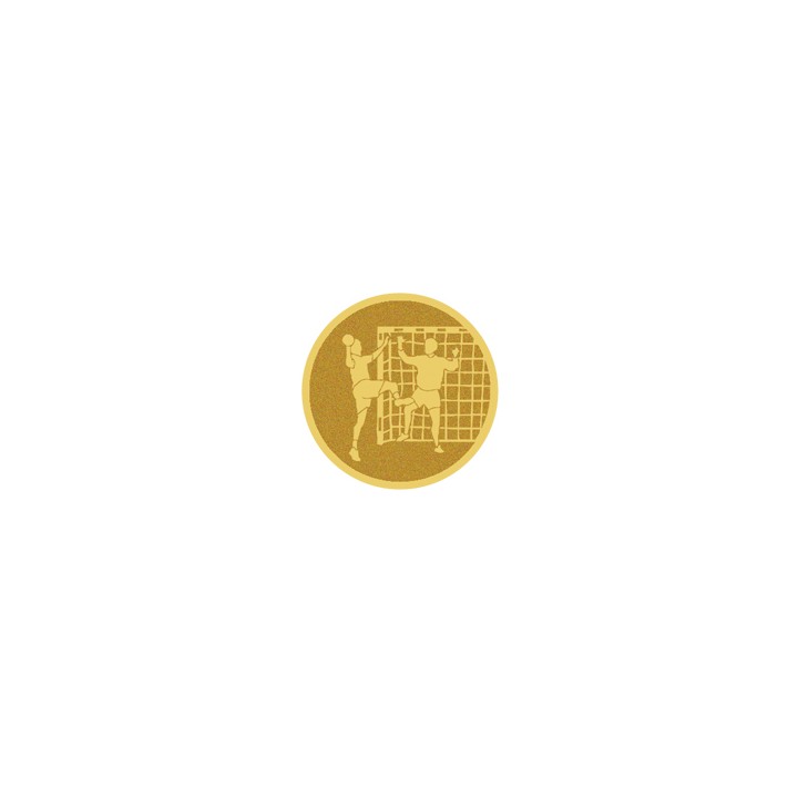 DISCO DORADO AUTOADHESIVA BALONMANO Ø 5 CM