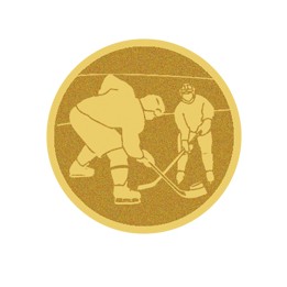 DISCO DORADO AUTOADHESIVA HOCKEY Ø 5 CM