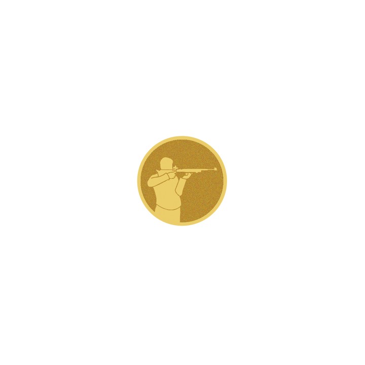 DISCO DORADO AUTOADHESIVA TIRO Ø 5 CM