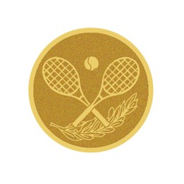 DISCO DORADO AUTOADHESIVA TENIS Ø 5 CM