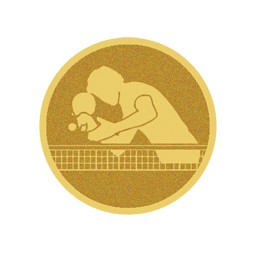 DISCO DORADO AUTOADHESIVA PIN-PON Ø 5 CM